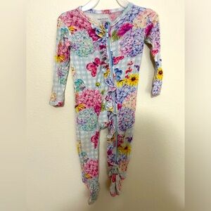 Posh Peanut Zippered footie bamboo pajama
